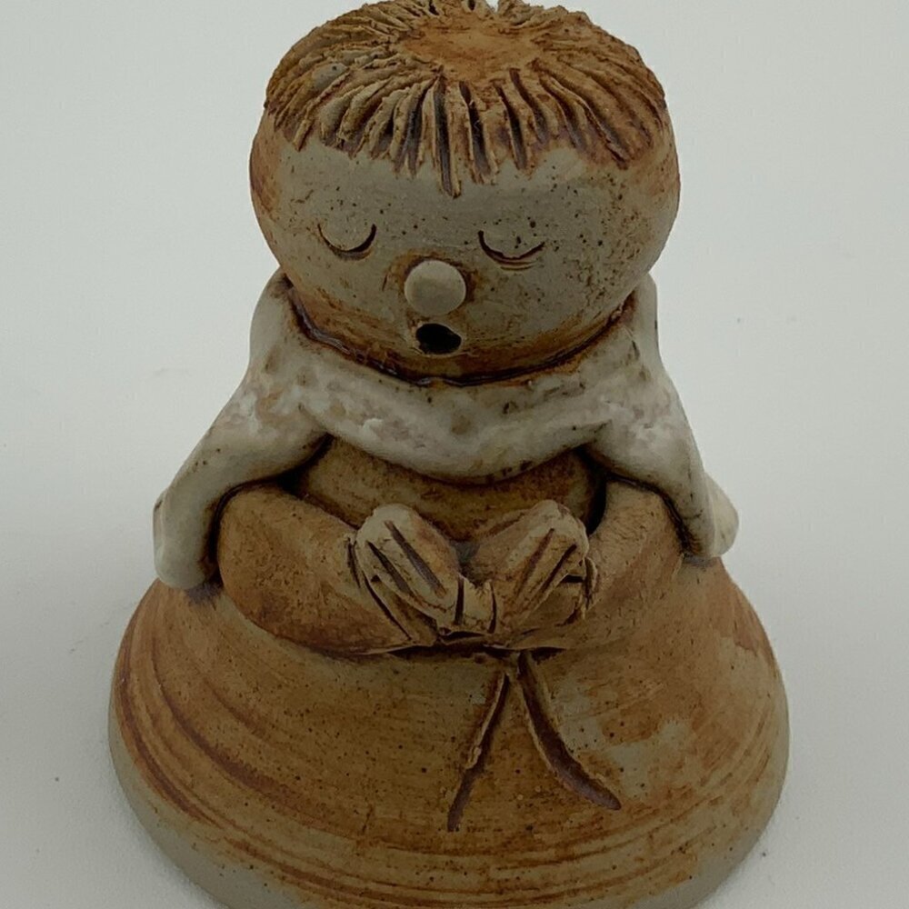 Handmade Art Pottery Angel Choir Boy Figurine